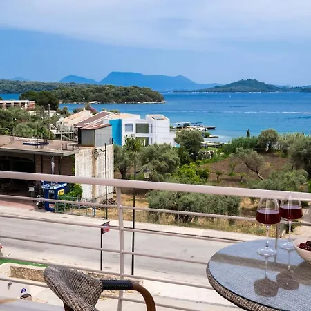 Carmen Sea View Maisonette - Walk To Nidri - Scorpios View Lägenhet Perigiali